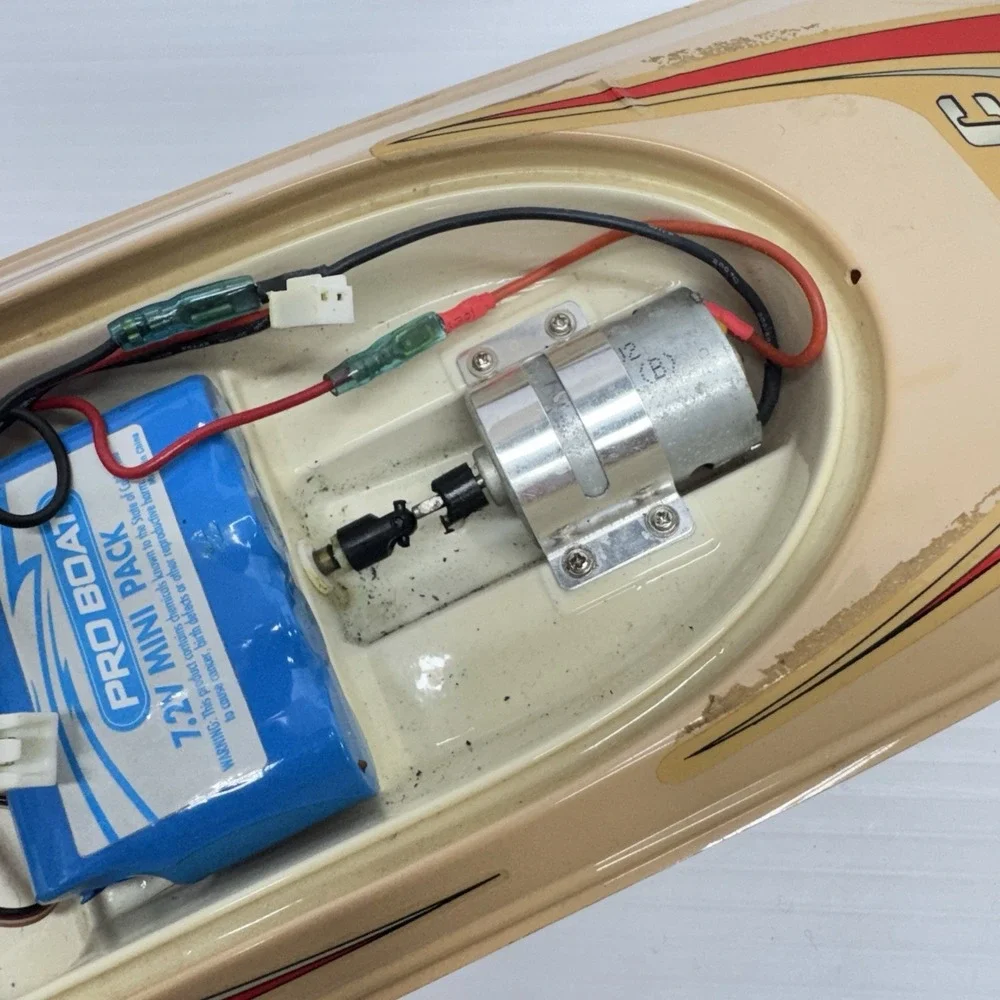 Proboat Mini C Brushed Electric RC Boat Vintage FOR PARTS UNTESTED
